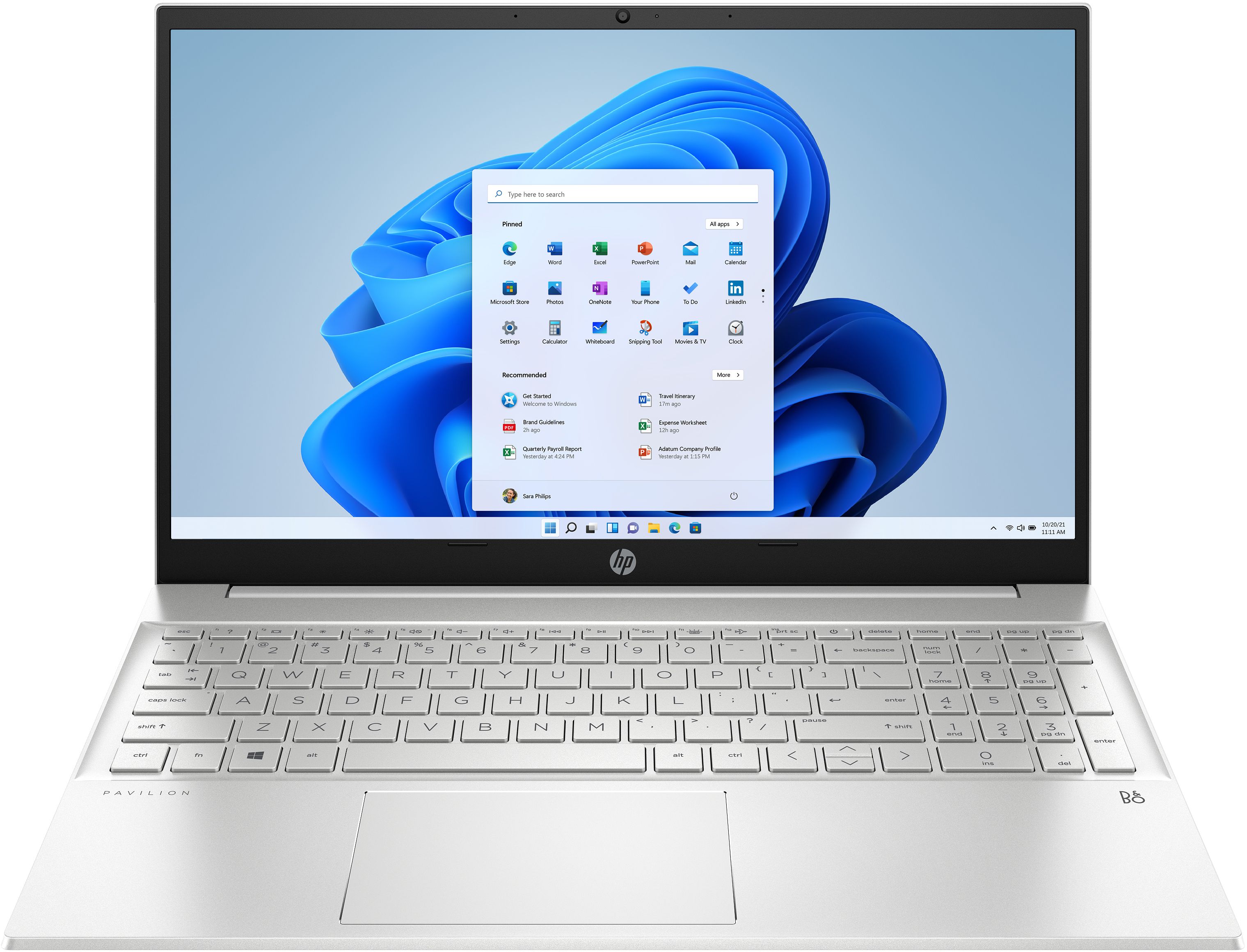HP Pavilion 15-eg3657ng, Full HD Notebook 39,6 cm (15.6 Zoll), Intel® Core™ i5, 16 GB RAM, 512 GB SSD, Windows 11 Home, Silber