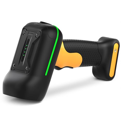 Inateck BCST-75, Bluetooth Barcode Scanner, IP67 Wasser- und Staubdicht, 1D 2D QR Code Scanner mit 2600mAh Akku und 3-in-1 Übertragungsmodus
