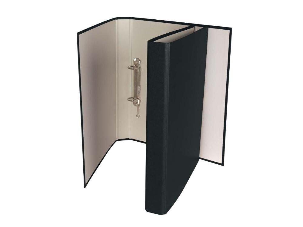 memo Aktenordner 'Color' mit 2-Ring-Mechanik, Recyclingmaterial, Schwarz