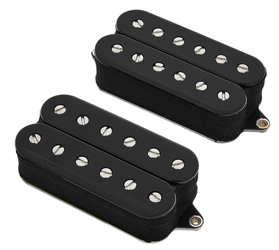 Fishman Fluence Tim Henson Set 6 B, aktives Humbucker Tonabnehmer Set für E-Gitarre, Schwarz mit 2 Volume Potis und 2 Push/Pull Ton Potis