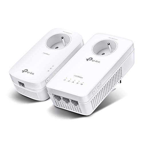 TP-Link Powerline AV1300 Wi-Fi Kit V4, PowerLAN-Adapter mit bis zu 1200 Mbit/s