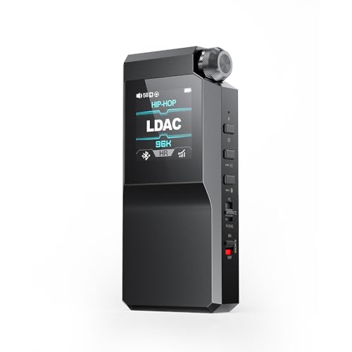 FiiO BTR17, Bluetooth DAC und Kopfhörerverstärker mit 32-Bit-DAC, 10-Band-PEQ, Bluetooth 5.4, Schwarz