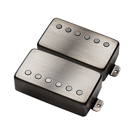 EMG JH "HET" Set BRBC, Aktives James Hetfield Signature Humbucker Set mit brushed black chrome Finish, inkl. lötfreiem Installationssystem