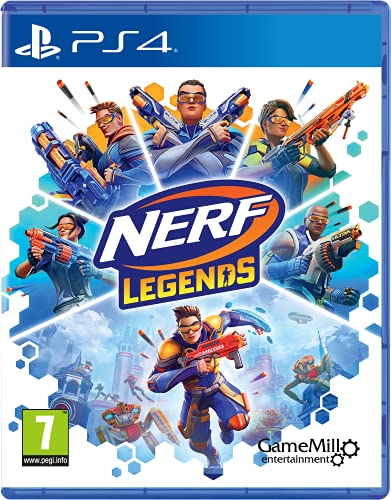 Maximum Games Nerf Legends, PS4-Spiel mit 15 Nerf-Blastern, Online-Multiplayer und Single-Player-Kampagne