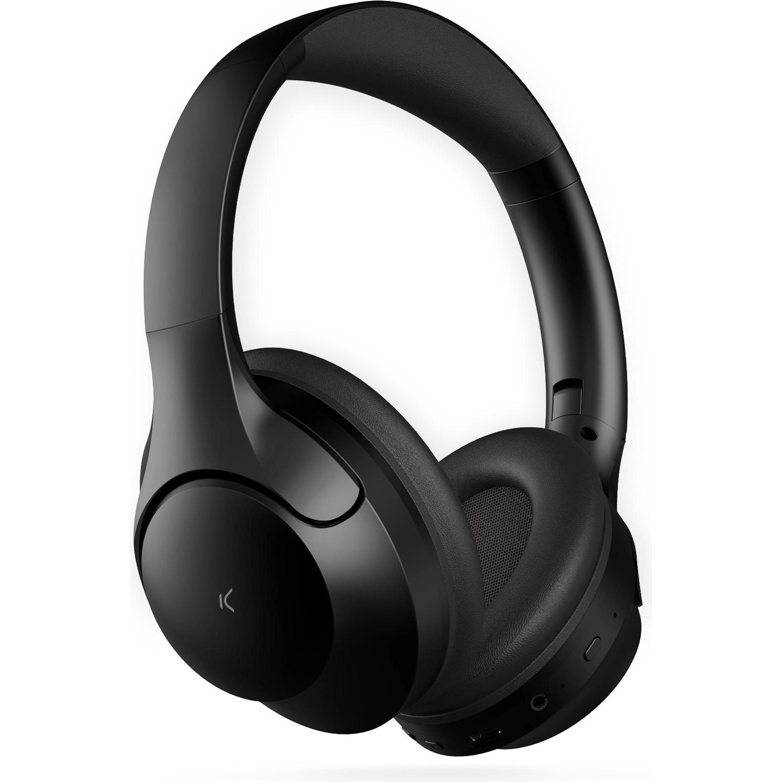 KSIX Odissey, ANC Kopfhörer mit 30h Akkulaufzeit, Kabelgebunden, Schwarz