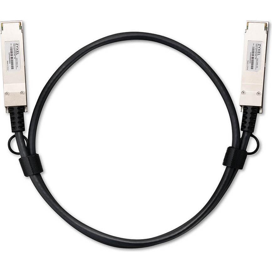 Zyxel 100G QSFP28 DAC 1M Kabel, Transceiver, Schwarz mit hoher Übertragungsgeschwindigkeit