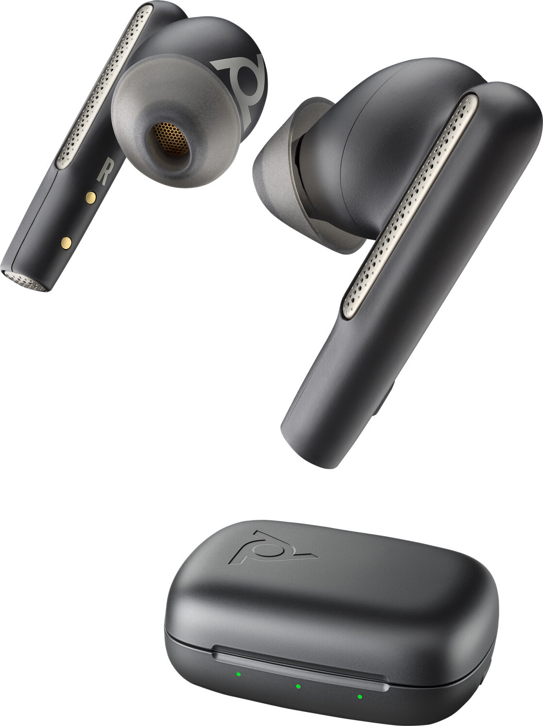 Poly Voyager Free 60 UC, In-Ear-Headset mit USB-C, Active Noise Cancelling und Touchscreen-Ladecase, schwarz
