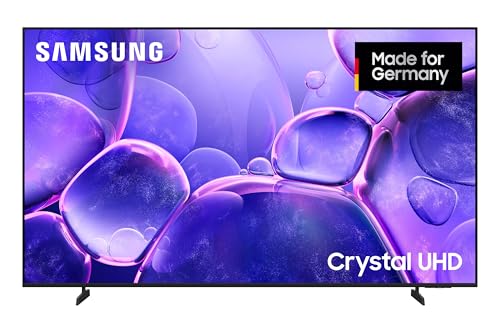 Samsung Crystal UHD U8079F 4K 75 Zoll (189 cm) LED Fernseher, Crystal Prozessor 4K, MetalStream Design, Smart TV mit AI Upscaling und Gaming Hub, Schwarz