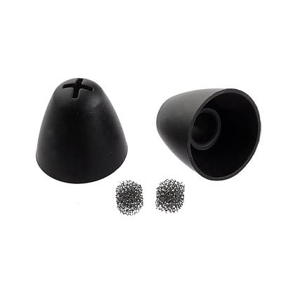 Sennheiser RS 5200 / RS 5000 / RS 2000 / Set 860 / Set 880 Ohrpolster mit Cerumenfiltern aus Silikon - Schwarz (1 Paar)
