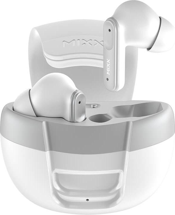 Mixx StreamBud Solo 3, In-Ear TWS Kopfhörer mit 4,5 Stunden Akkulaufzeit und Touch-Sensorsteuerungen, Weiß