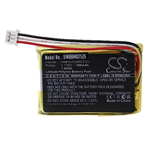 vhbw Akku für Sennheiser Momentum 3 Wireless M3AEBT, 500 mAh, 3,7 V, Li-Polymer, wiederaufladbar, Hochleistungsakku