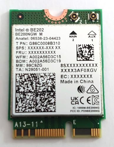 Intel WI-FI 7 BE202 2230, Netzwerkadapter M.2 2230 mit Wi-Fi 7 und integriertem Bluetooth