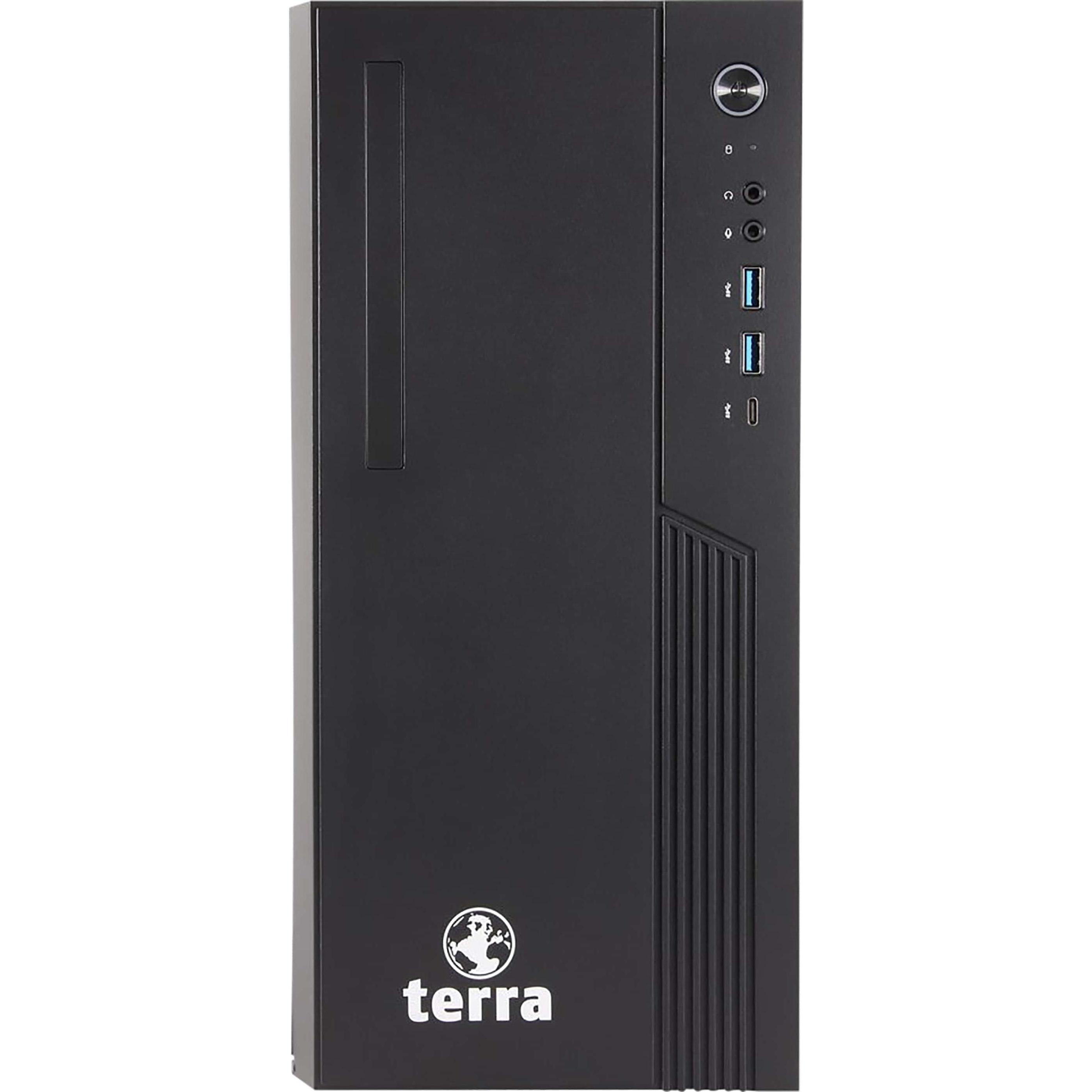 Terra PC-BUSINESS BUSINESS 5000, Komplettsystem mit Intel Core i5-12400 4,4 GHz, 16 GB DDR4 RAM, 500 GB HDD, Schwarz