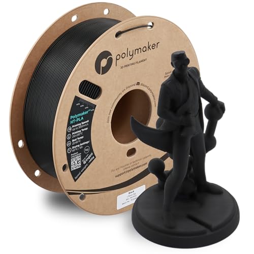 Polymaker HT-PLA-GF, 3D Filament mit hoher Hitzebeständigkeit bis 114,7 °C, verstärkt mit Glasfasern und minimalem Verzug