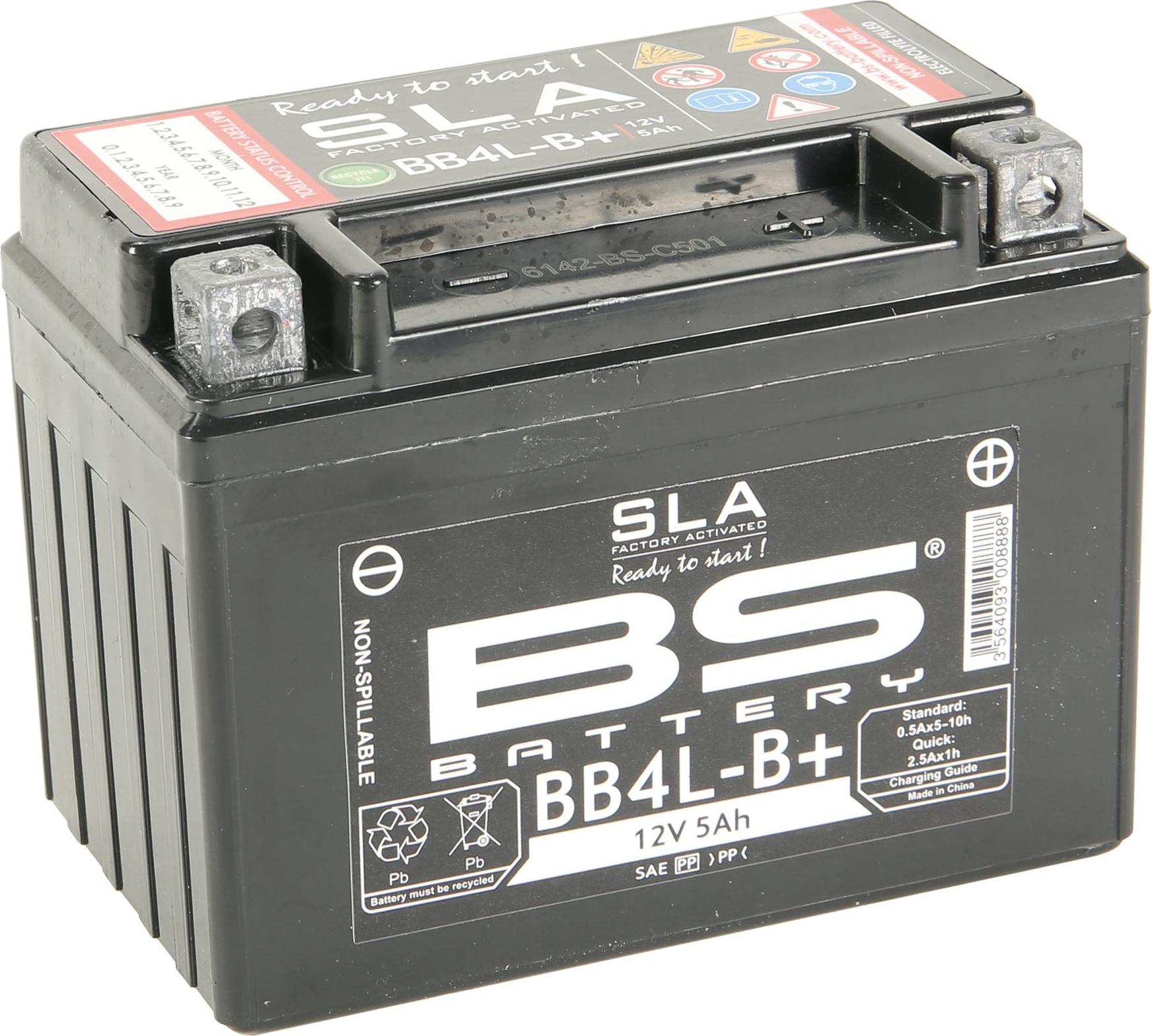 BS Battery YB4L-B Batterie ETN: 504 011 002, SLA, versiegelt, 5Ah
