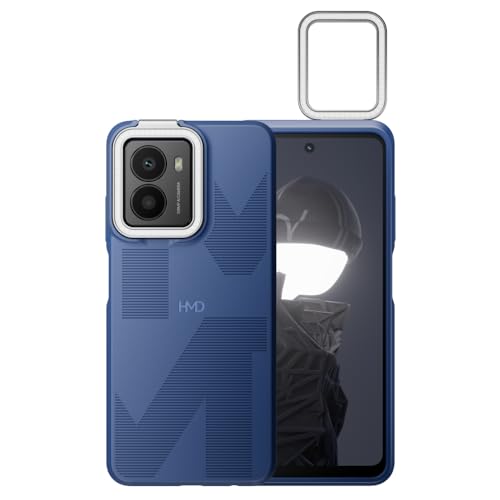 HMD Fusion Flashy Outfit, Ringlicht mit benutzerdefinierter RGB-Farb- und Helligkeitsregelung, Smart Case aus recycelten Materialien, Indigo
