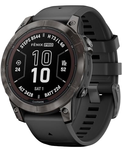 Garmin Fenix 7 Pro Sapphire Solar Edition (47 mm, Stahl, One Size), Sportuhr + Smartwatch mit fortschrittlichen Trainingsfunktionen