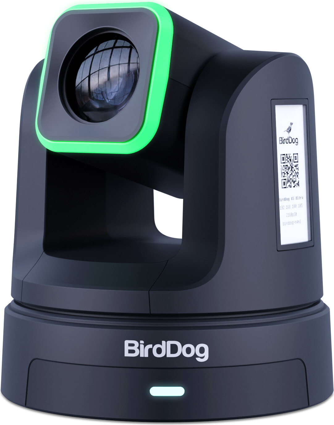 BirdDog X5 Ultra PTZ-Kamera, Schwarz mit revolutionärem NDI®-Decodierungssystem, Sony 4K60-Bildsensor und AI-Tracking
