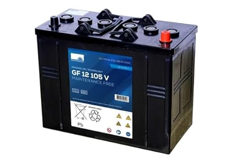 Sonnenschein Gel Batterie GF-V GF 12 105 V, 12V 105Ah, wartungsfrei, auslaufsicher, rüttelfest für Elektrofahrzeuge und Solaranlagen