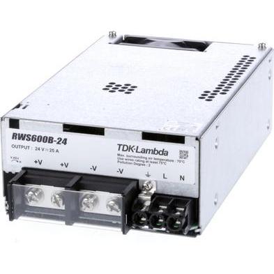 TDK AC/DC-Einbaunetzteil Lambda RW (600 W), hochwertiges Industrie-Netzteil mit 7 Jahren Garantie und 10 Jahren Lebensdauer