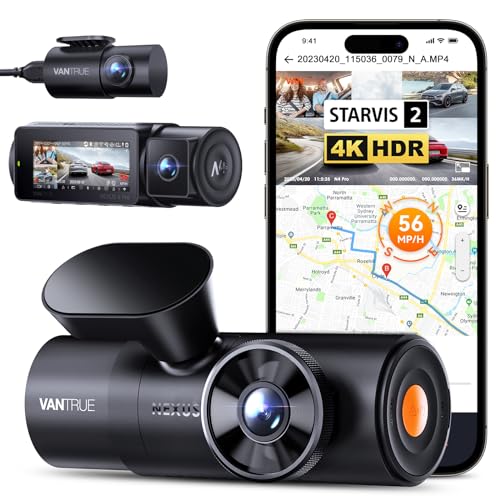 VANTRUE N4 Pro Dashcam Auto 4K HDR + 1080P HDR+ 1080P HDR, STARVIS 2 Dash  Cam 5GHz WiFi, Sprachbefehl Auto Kamera 3 Lens Puffer Parküberwachung  Sternenlicht Infrarot Nachtsicht, GPS, 2.45”Max 512GB: Tests