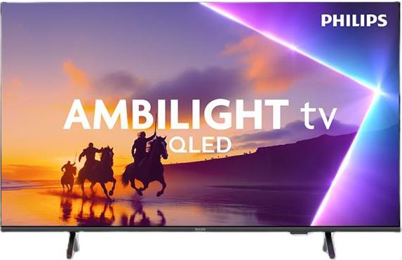 Philips 43" PUS8550, 4K QLED Ambilight TV mit HDR, Smart TV und TITAN OS, mattschwarz