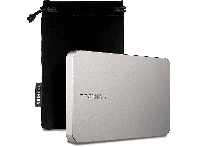 TOSHIBA Canvio Flex Exclusive, Externe Festplatte mit 1 TB HDD, USB 3.2, 2,5 Zoll, warmes Silber
