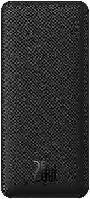 Baseus Powerbank Airpow 20000Mah 20W Schwarz, 2-Wege-Schnellladung und LED-Anzeige