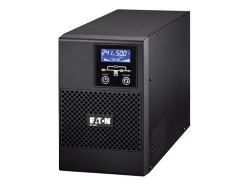 Eaton 9E USV, Doppelwandler (Online) mit 1000 VA, 800 W, 50/60 Hz, Leistungsfaktor 0,8, Schwarz