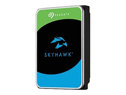 Seagate Skyhawk 8TB interne Festplatte HDD, Videoaufnahme bis zu 64 Kameras, 3.5 Zoll, 64 MB Cache, SATA 6 Gb/s, Silber, FFP, inkl. 3 Jahre Rescue Service, Modellnr.: ST8000VX010