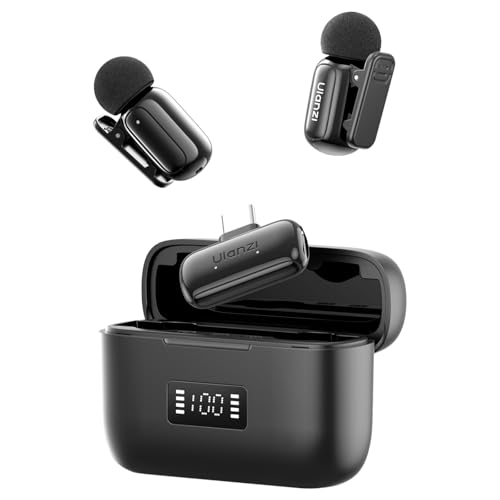 Ulanzi A200 Mini Mic, Wireless USB-C Mikrofon mit 48 kHz Abtastrate, schwarz