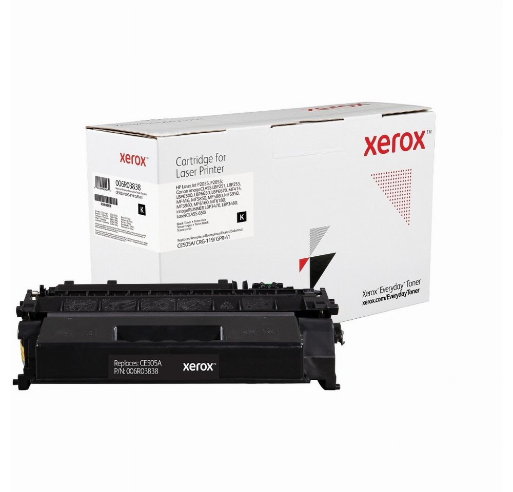 Xerox Everyday Alternativtoner, Kompatibel mit CE505A, CRG-119, GPR-41, Schwarzer Toner mit 2300 Seiten Druckkapazität