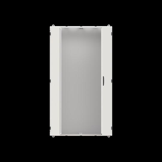 Striebel & John STR TW412G Serverschrank SKI IP55, Grauer Standschrank mit Doppeltür und flexiblen Leitungseinführungen