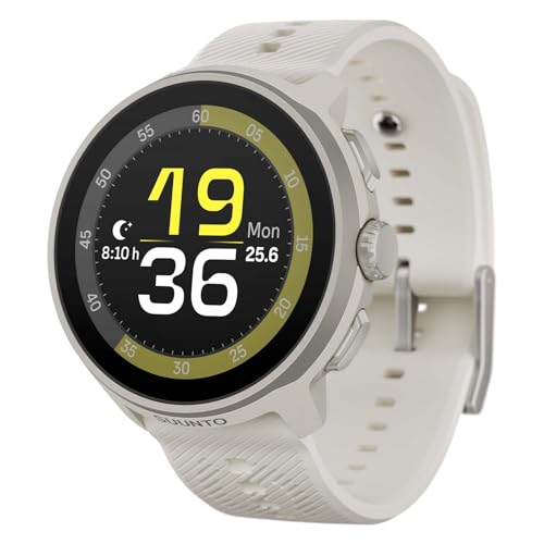 SUUNTO Run GPS Laufuhr, 1,32" AMOLED-Touchscreen, Multisport-Aktivitätentracker, präzises GPS, Herzfrequenz-/Schlaf-Tracking, 12 Tage Akkulaufzeit, 4GB Offline-Musikspeicher, Leichtgewicht