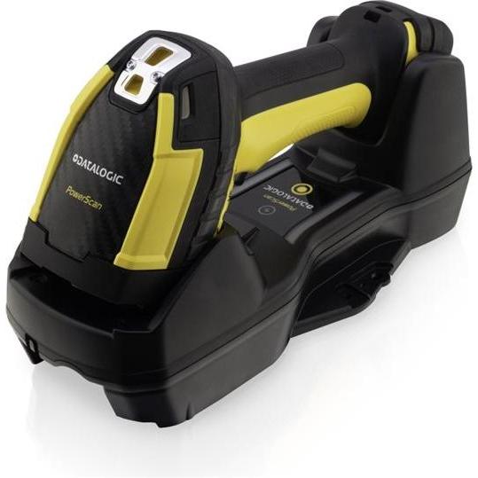 Datalogic PowerScan PBT9600, Barcode-Scanner für 1D- und 2D-Barcodes, robust mit IP65/IP67, drahtlos, Gelb, Schwarz