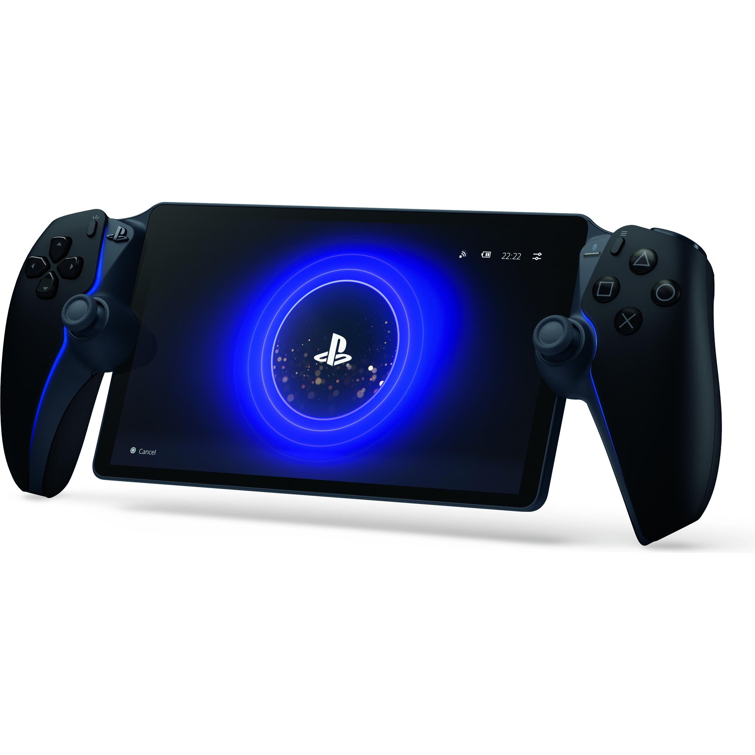 Sony PlayStation Portal, Spielkonsole mit 8 Zoll Bildschirm, Mitternachts Schwarz, inkl. Remote Player und USB-Kabel