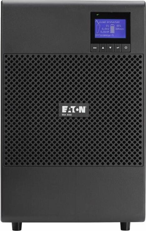 Eaton 9SX3000 Unterbrechungsfreie Stromversorgung (USV) Doppelwandler 3 kVA, 2700 W, Online-Doppelwandler USV, Tower, 120VAC, schwarz