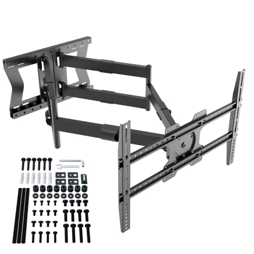 XTRARM TiTon Double 100 cm, TV-Wandhalterung, schwenkbar, neigbar 80kg, VESA max.600x400 Schwarz