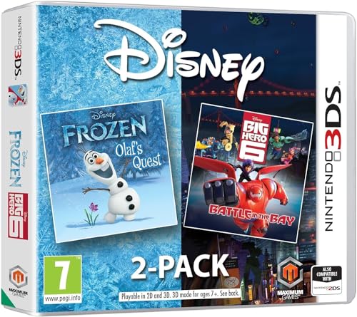 Maximum Games Disney Frozen Big Hero 6 Doppelpack, Nintendo DS-Spiel-Set mit aufregenden Abenteuern