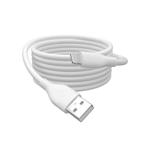 DIGITUS Lightning Anschlusskabel - USB 2.0-0,5m - High Speed 480 Mbit/s - 12W Power Delivery - MFI - Flexibles Silikonkabel - Weiß - für iPad, iPhone