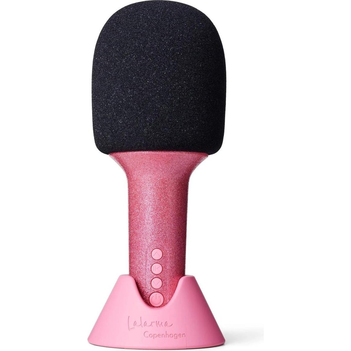 Lalarma Copenhagen Glitter Grove Mikrofon - Rosa, professionelles USB-C Mikrofon mit kardioidalem Pickup und 96 kHz/24-Bit Auflösung
