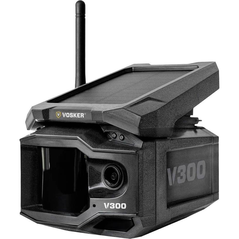 Vosker V300 LTE, Wireless Outdoor Überwachungskamera mit Solar-Powerbank und 15.000 mAh Lithium-Batterie, Schwarz
