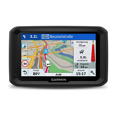Garmin DEZL 580 LMT-D, 5" LKW-Navigationsgerät für Europa mit lebenslangen Karten-Updates, Schwarz/Grau