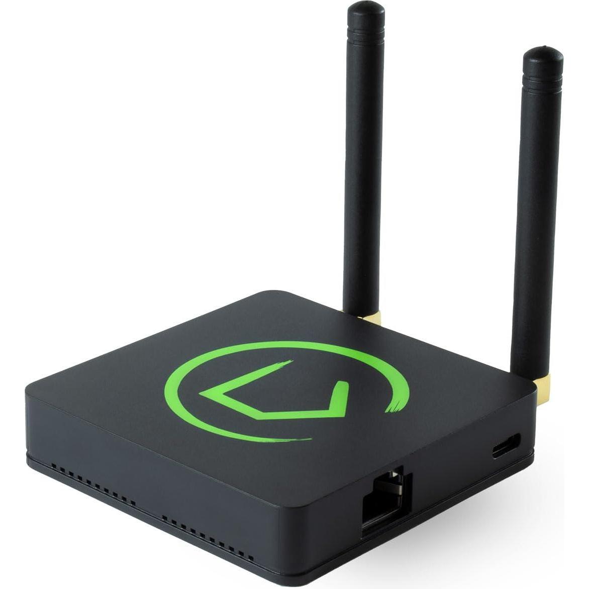 Habitat Hubitat C-8 Pro, Smart Home Hub mit Z-Wave 800, Zigbee 3.0, Matter, USB-C Power Adapter und Ethernet Kabel