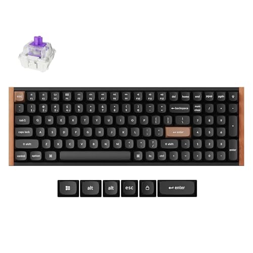 Keychron K4 HE Rapid Trigger, Mechanische Wireless Tastatur mit Hall-Effekt Gateron Magnetschaltern, QMK, 2,4 GHz, Bluetooth 5.2, RGB, Aluminium, kompatibel mit Mac, Windows und Linux