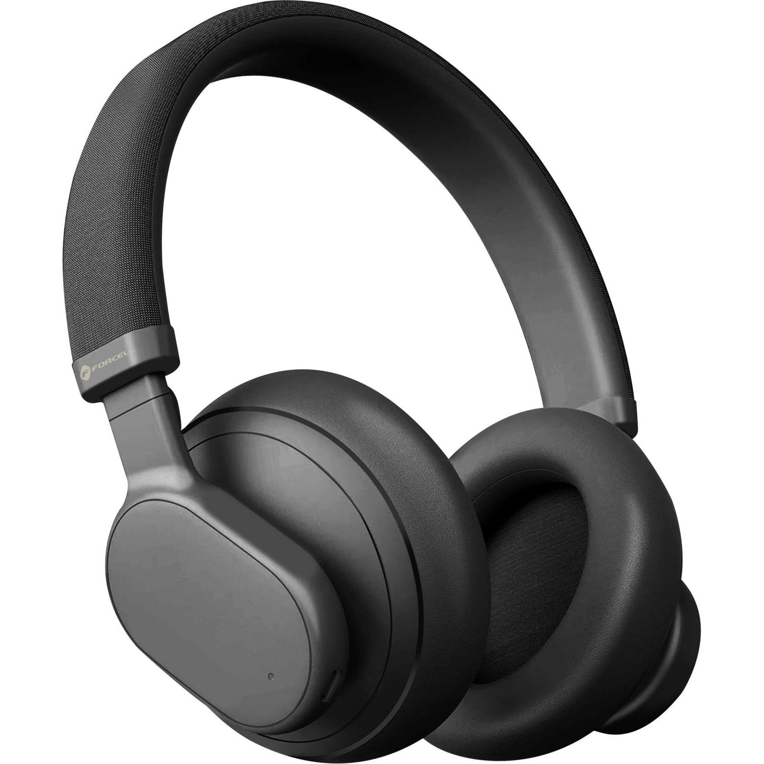 Forcell Touch Beat Bluetooth Headset, ANC, 30 Stunden Akkulaufzeit, kabellos, Schwarz