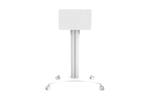 celexon Display Rollwagen Seoul - für Samsung FLIP - Displaygröße bis 65" - Traglast bis 50 kg - Maße: 118 cm x 56 cm x 167 cm - weiß