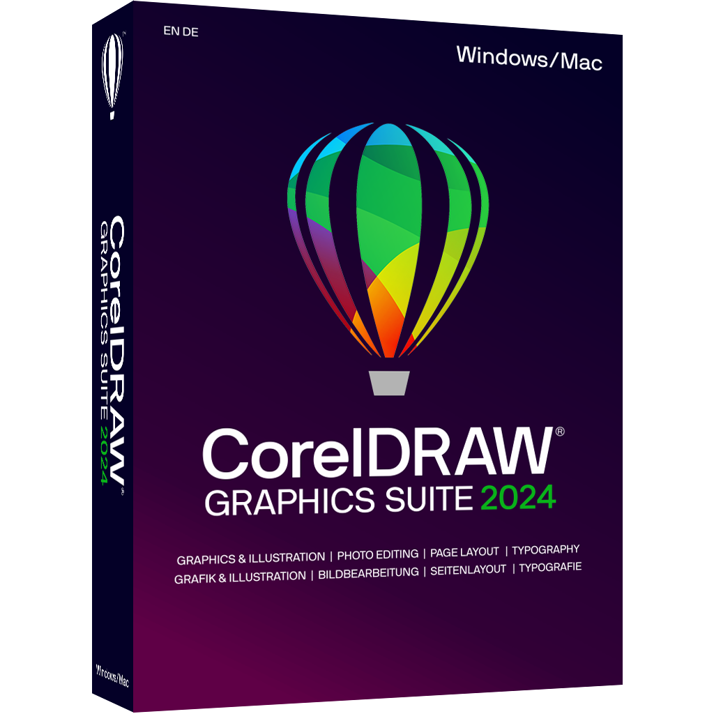 Corel CorelDRAW Graphics Suite 2024, Grafikdesign-Software für Windows und Mac mit leistungsstarken kreativen Werkzeugen