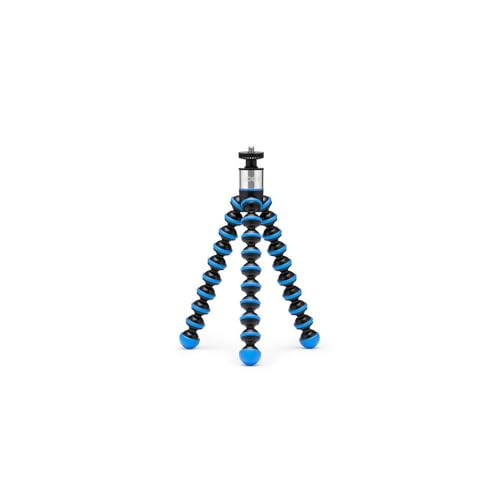 Joby GorillaPod Go, flexibles Stativ mit 90° neigbarem Kugelkopf, blau