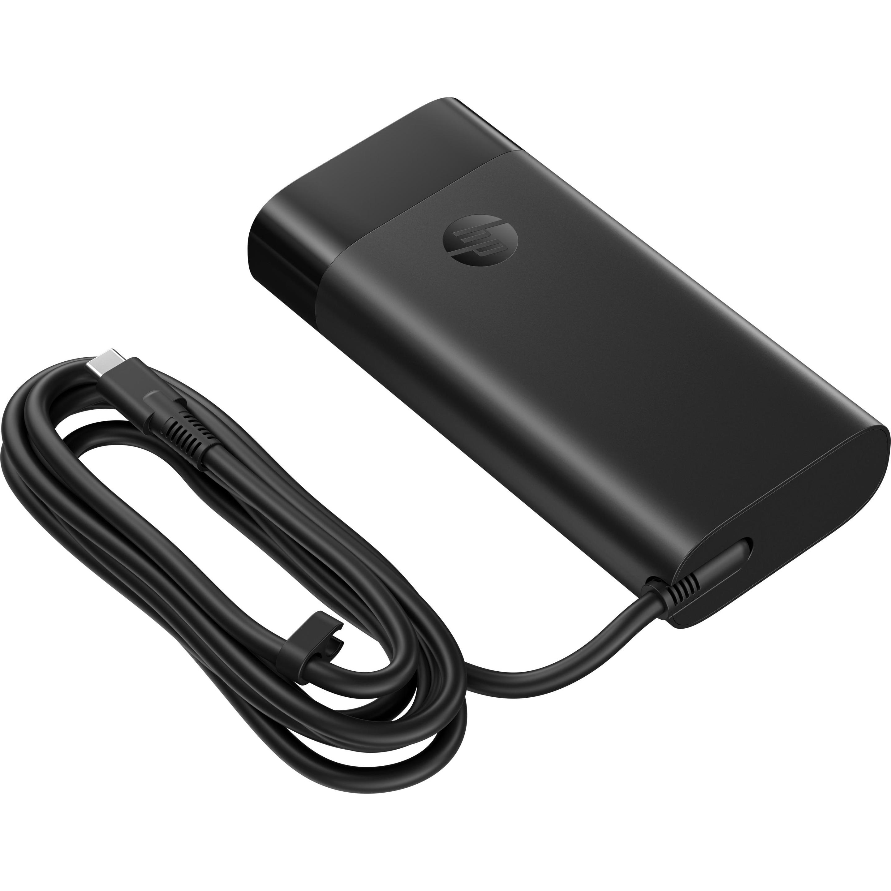 HP USB-C 140W Laptop Charger, leistungsstarkes Netzteil mit Euro-Stecker, schwarz